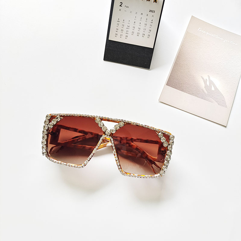 Unisex Fashion Geometric Pc Square Diamond Sunglasses display picture 2