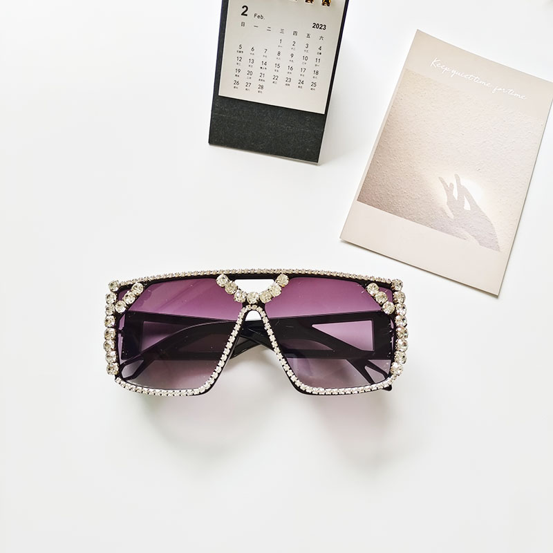 Unisex Fashion Geometric Pc Square Diamond Sunglasses display picture 7
