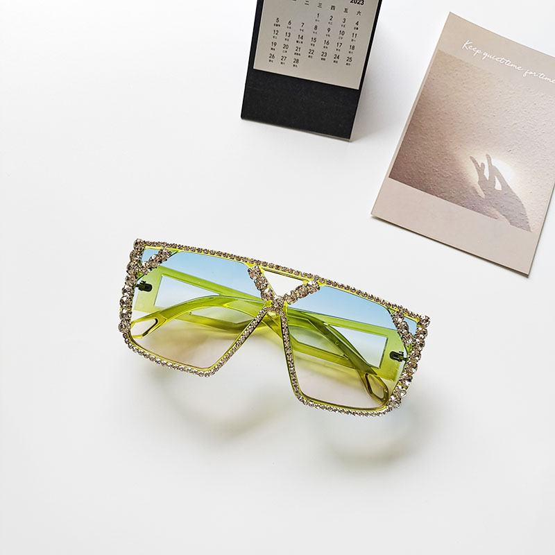 Unisex Fashion Geometric Pc Square Diamond Sunglasses display picture 9