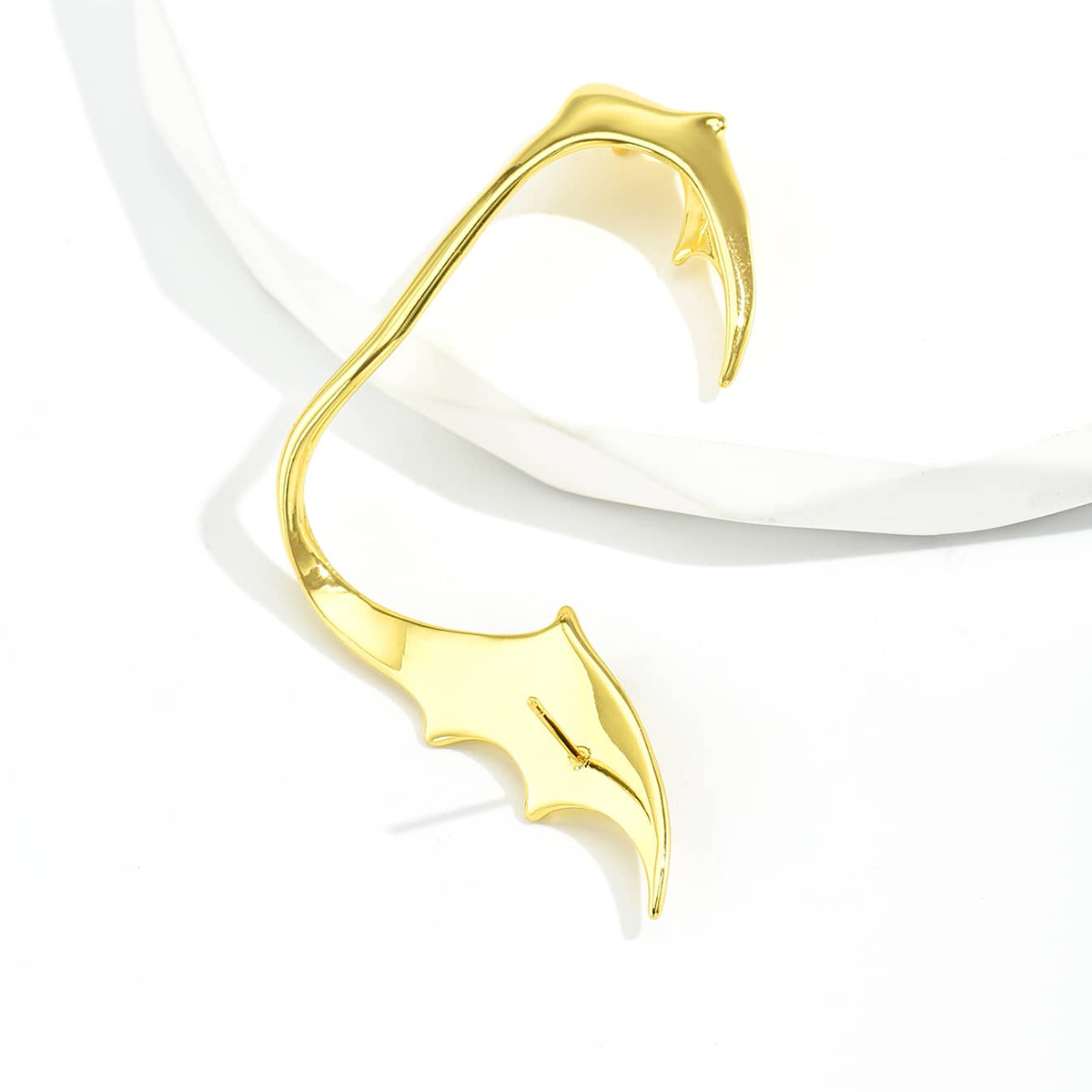 Fashion Snake Bat Dragon Copper Ear Clips Plating Copper Earrings display picture 2