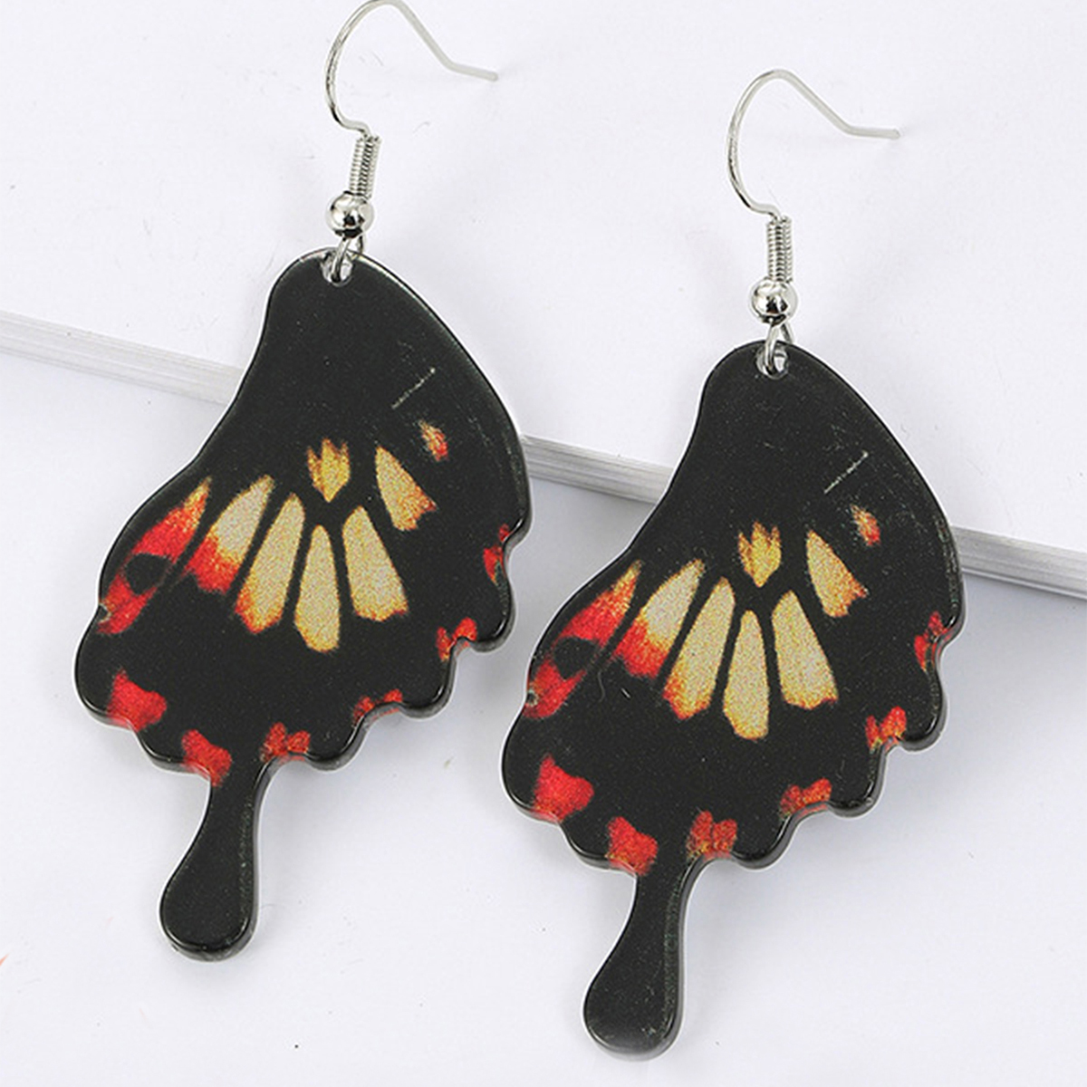 Mode Schmetterling Aryl Überzug Ohrhaken 1 Paar display picture 4