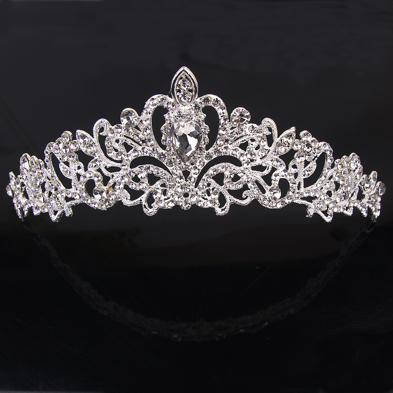 European And American Rhinestone Korean Style Bridal Crown Headdress Photo Studio Wedding Accessories display picture 2