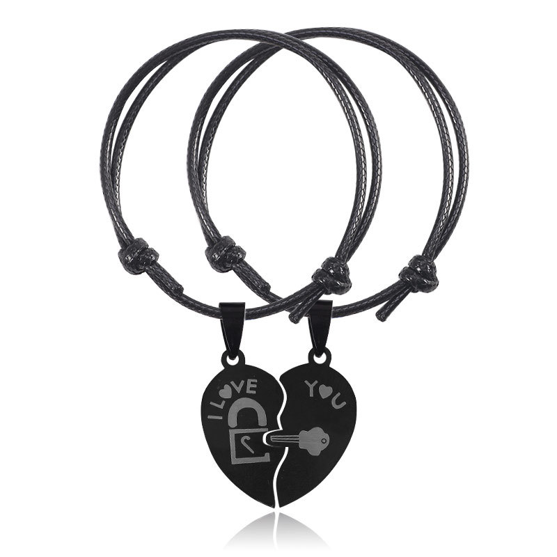 Romantic Heart Shape Stainless Steel Bracelets Plating Stainless Steel Bracelets display picture 2
