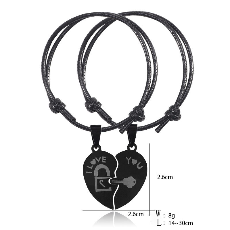 Romantic Heart Shape Stainless Steel Bracelets Plating Stainless Steel Bracelets display picture 3