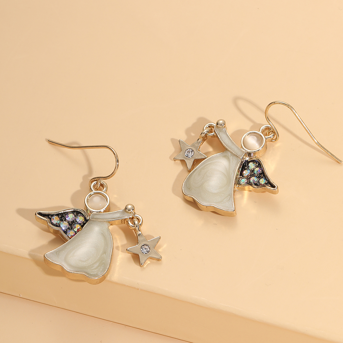 Cute Human Alloy Drop Earrings display picture 3