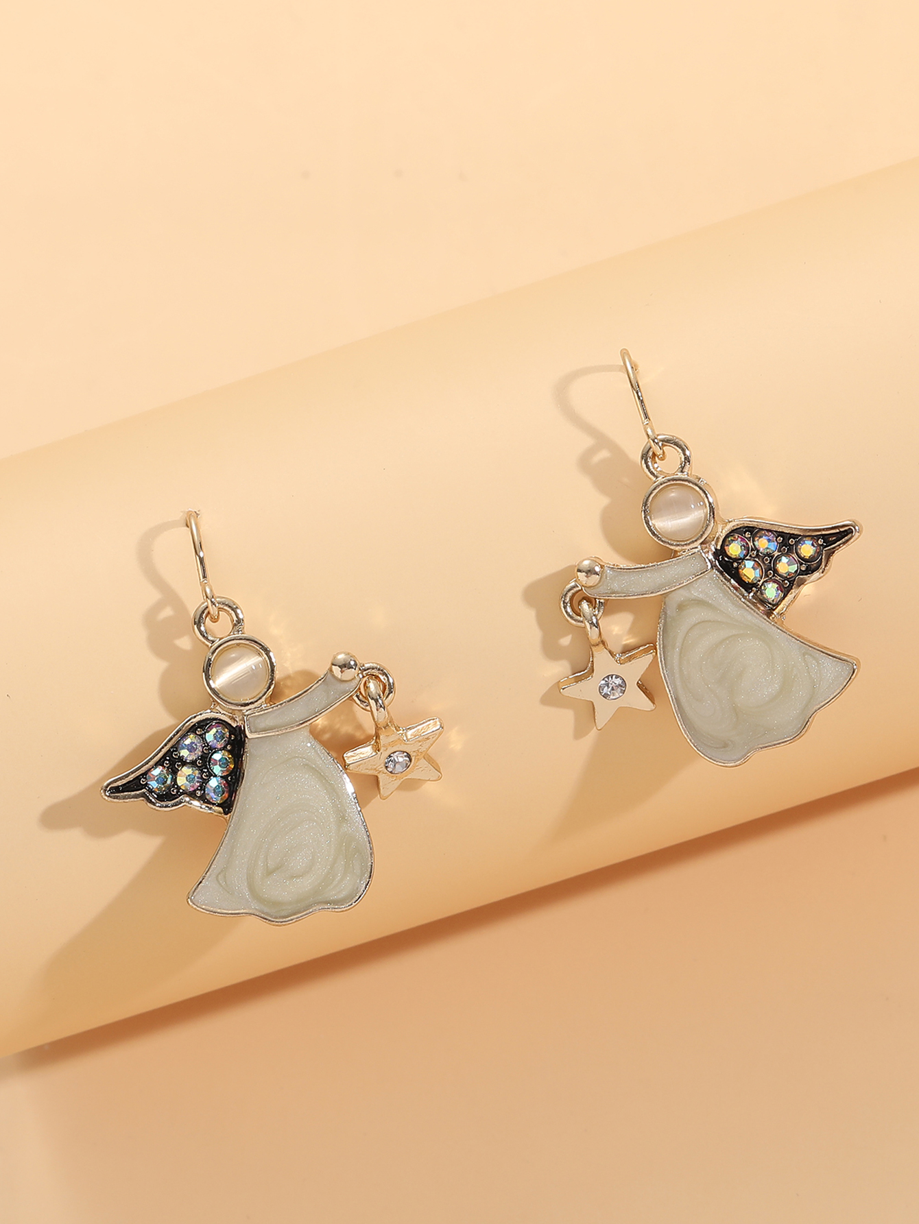 Cute Human Alloy Drop Earrings display picture 5
