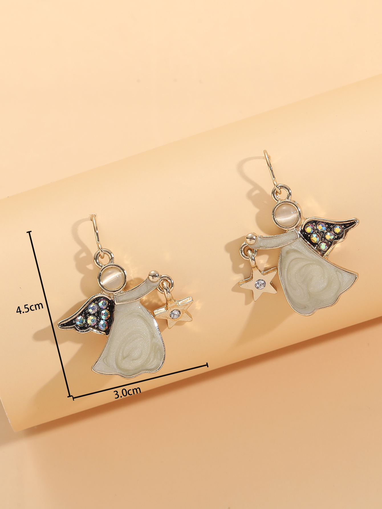 Cute Human Alloy Drop Earrings display picture 1