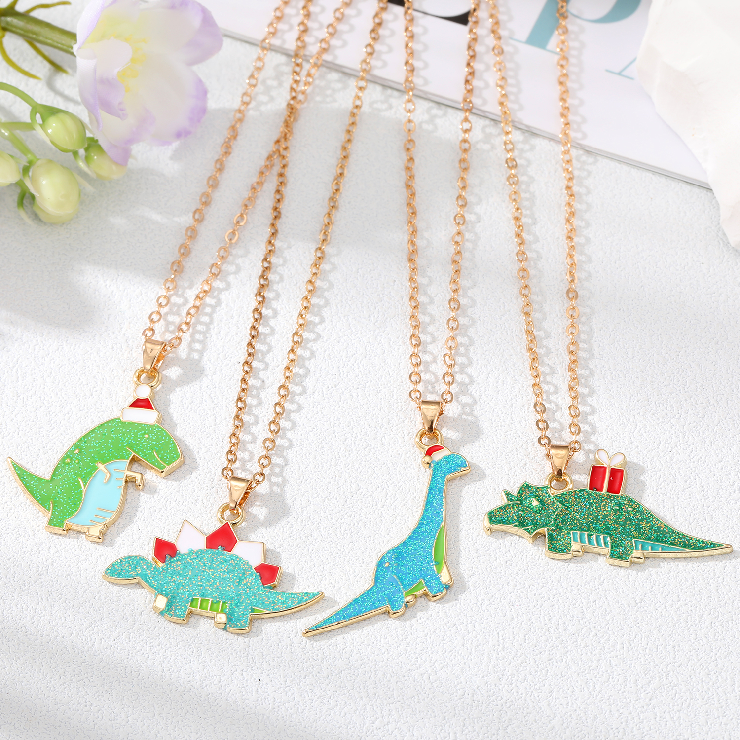 Fashion Dinosaur Alloy Plating Pendant Necklace 1 Piece display picture 1