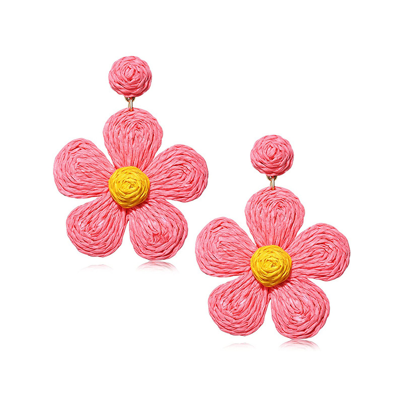 Retro Solid Color Wax Line Drop Earrings display picture 4