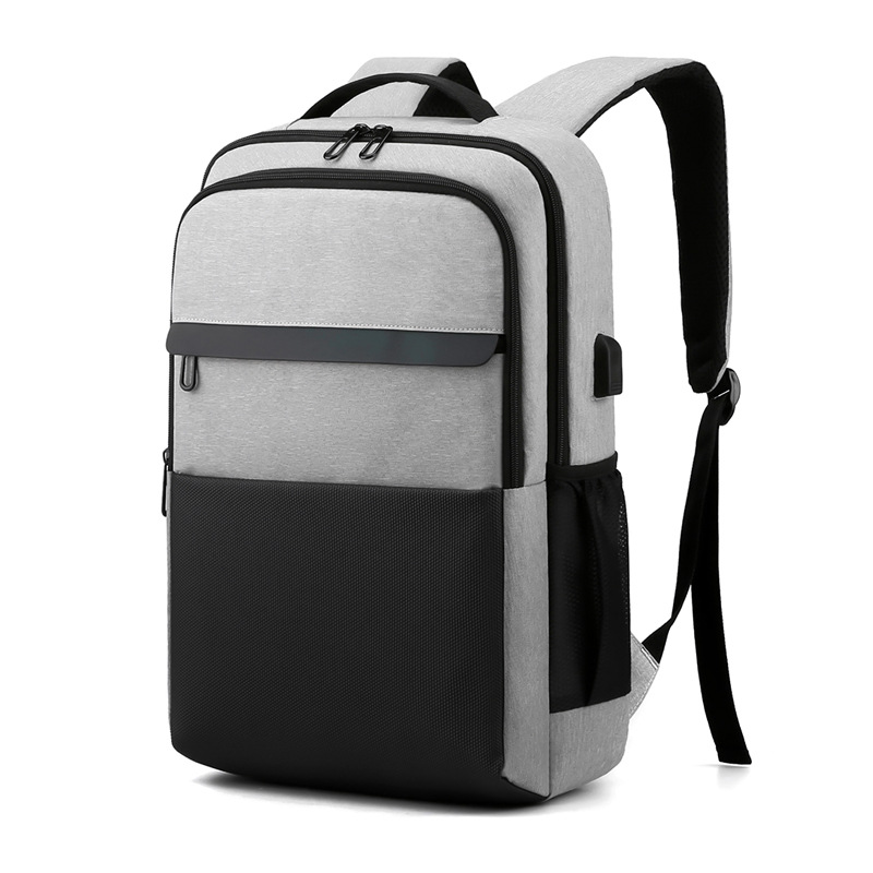 Fashion Solid Color Square Zipper Functional Backpack display picture 10