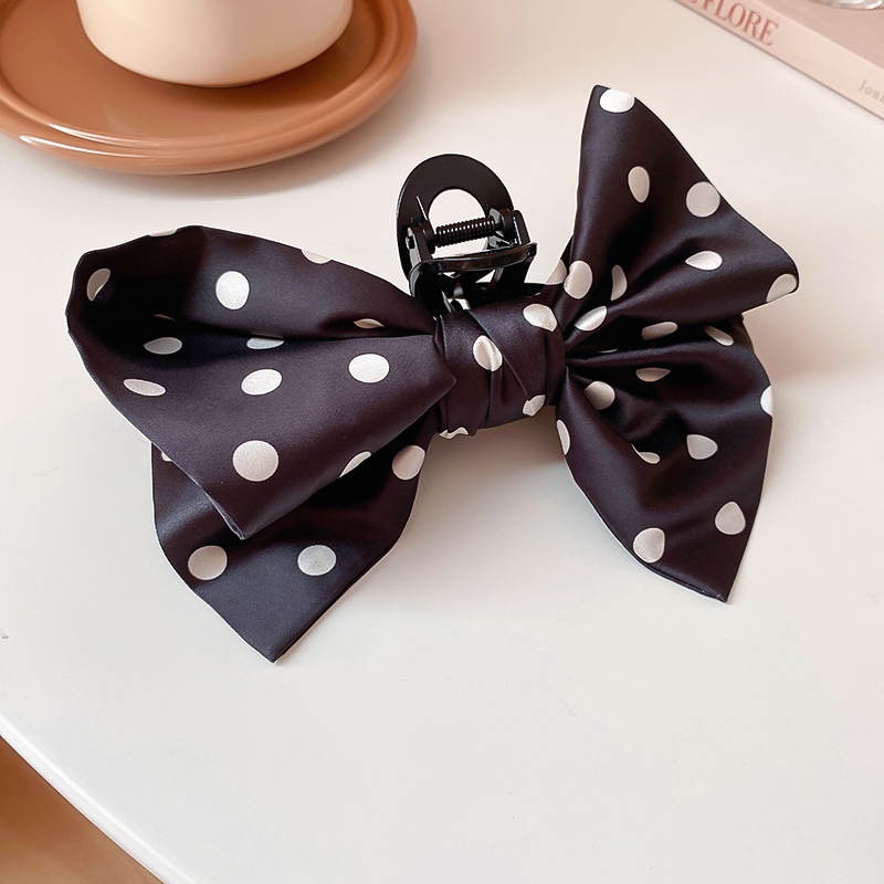 Simple Style Polka Dots Arylic Cloth Bowknot Hair Claws 1 Piece display picture 7