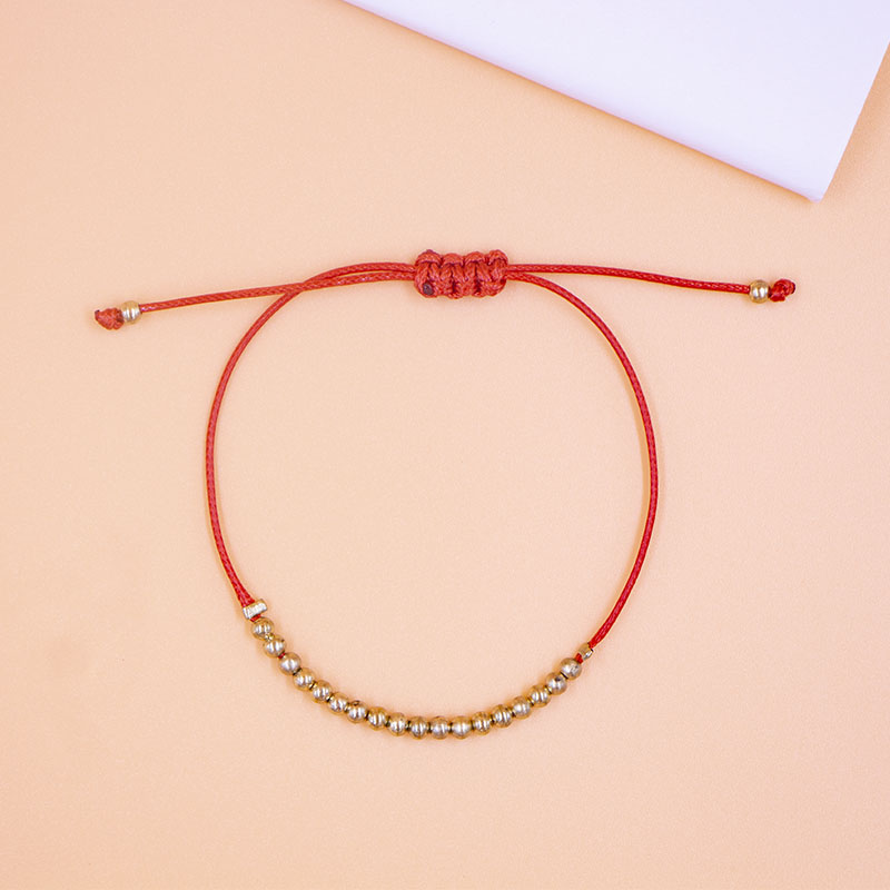 Chinoiserie Runden Knoten Seil Stricken Perlen Armbänder 1 Stück display picture 1