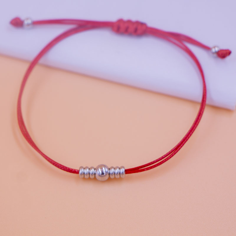 Chinoiserie Runden Knoten Seil Stricken Perlen Armbänder 1 Stück display picture 2