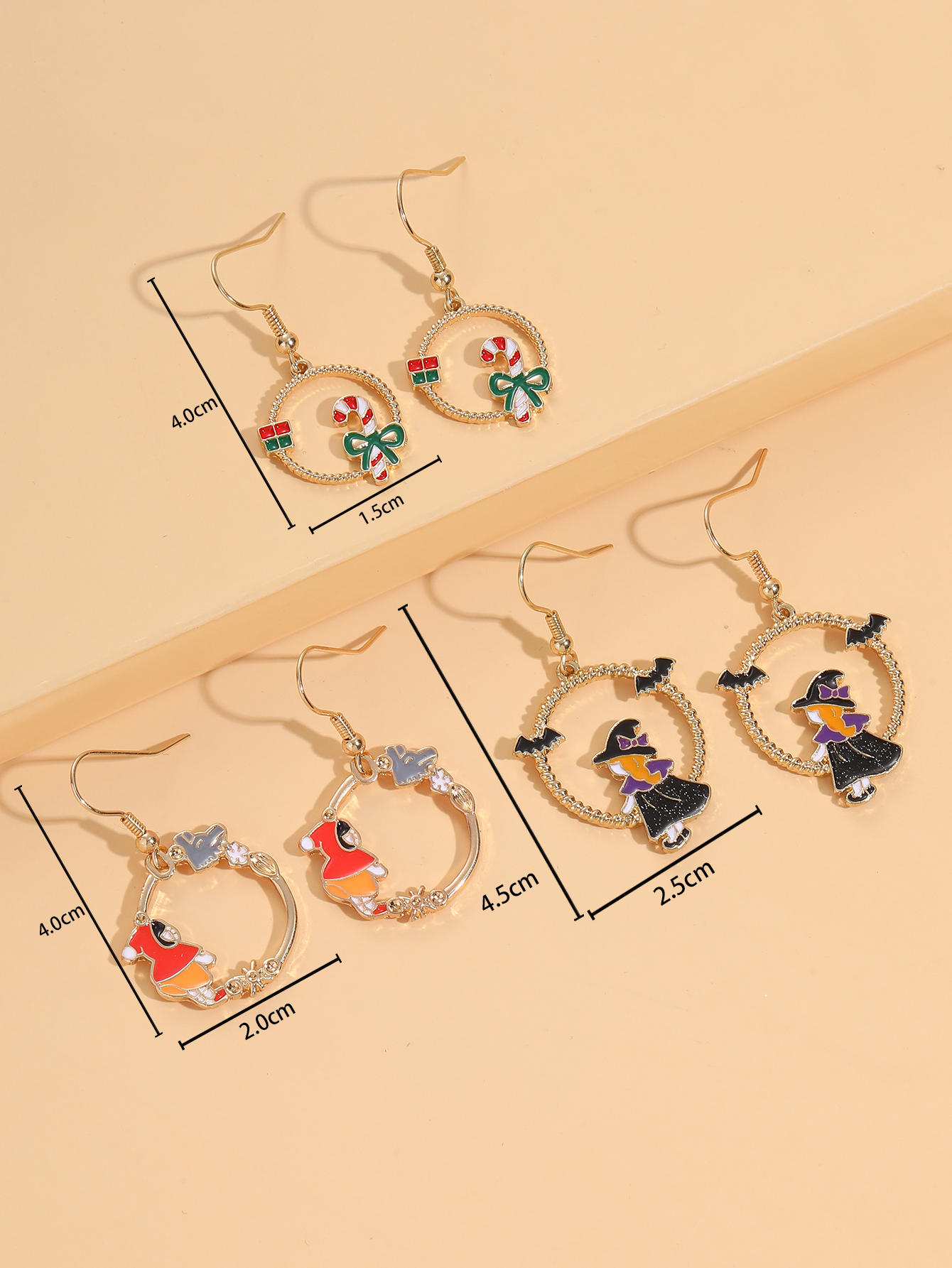 Fashion Cartoon Alloy Earrings 1 Set display picture 6