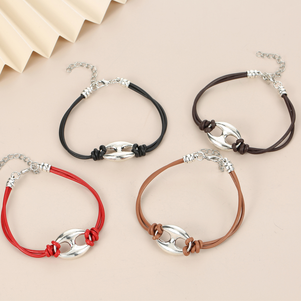 Simple Style Geometric Alloy Knitting Bracelets 1 Piece display picture 5