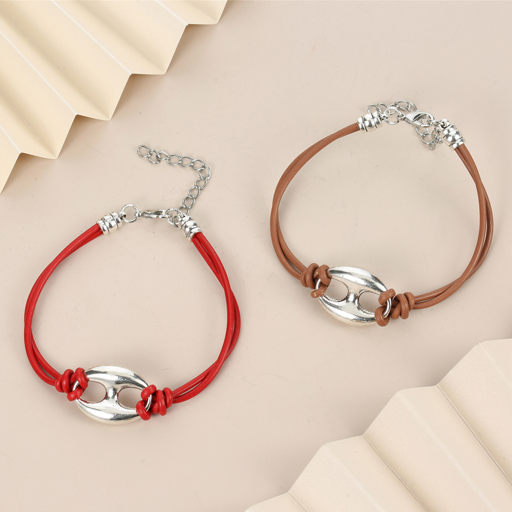 Simple Style Geometric Alloy Knitting Bracelets 1 Piece display picture 8