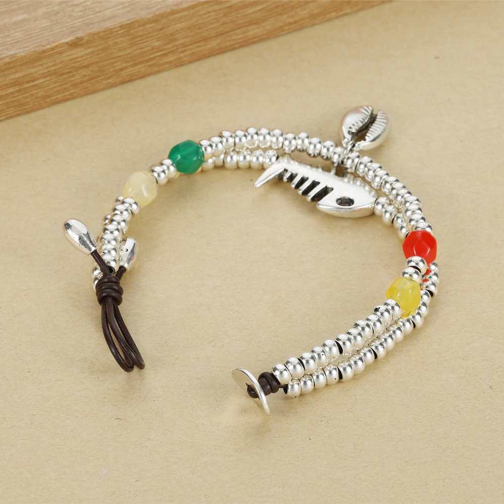 Fashion Fish Alloy Beaded Bracelets 1 Piece display picture 2