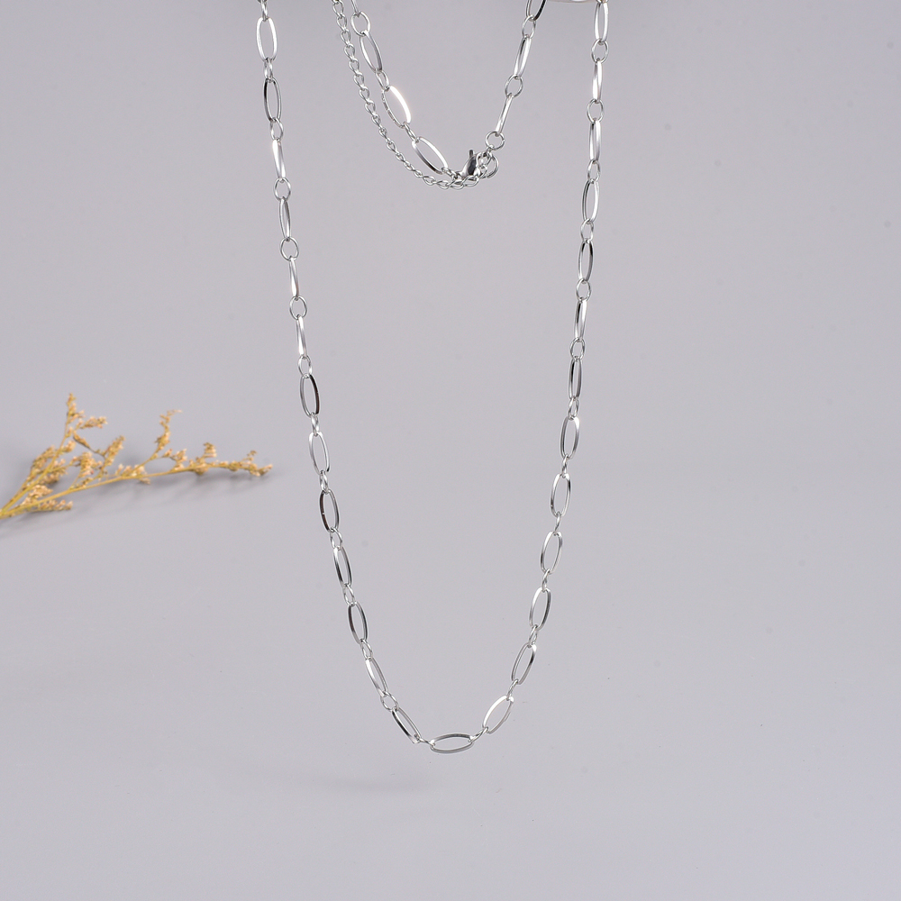 Elegant Geometric Titanium Steel Necklace Plating Stainless Steel Necklaces display picture 7