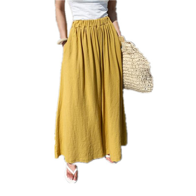 Women's Daily Casual Solid Color Ankle-length Wide Leg Pants display picture 1