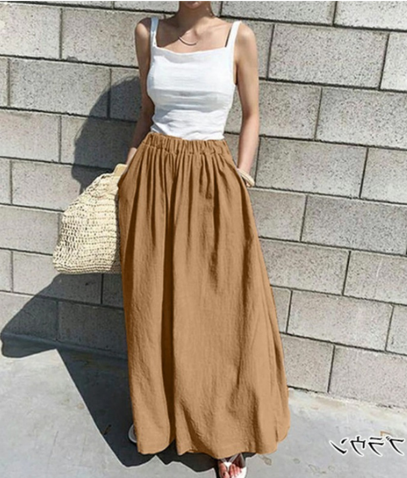 Women's Daily Casual Solid Color Ankle-length Wide Leg Pants display picture 11