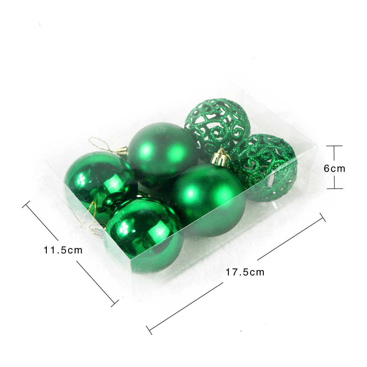 Christmas Solid Color Plastic Party Decorative Props 6 Pieces display picture 7