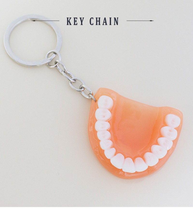 Funny Teeth Arylic Acrylic Bag Pendant Keychain display picture 1
