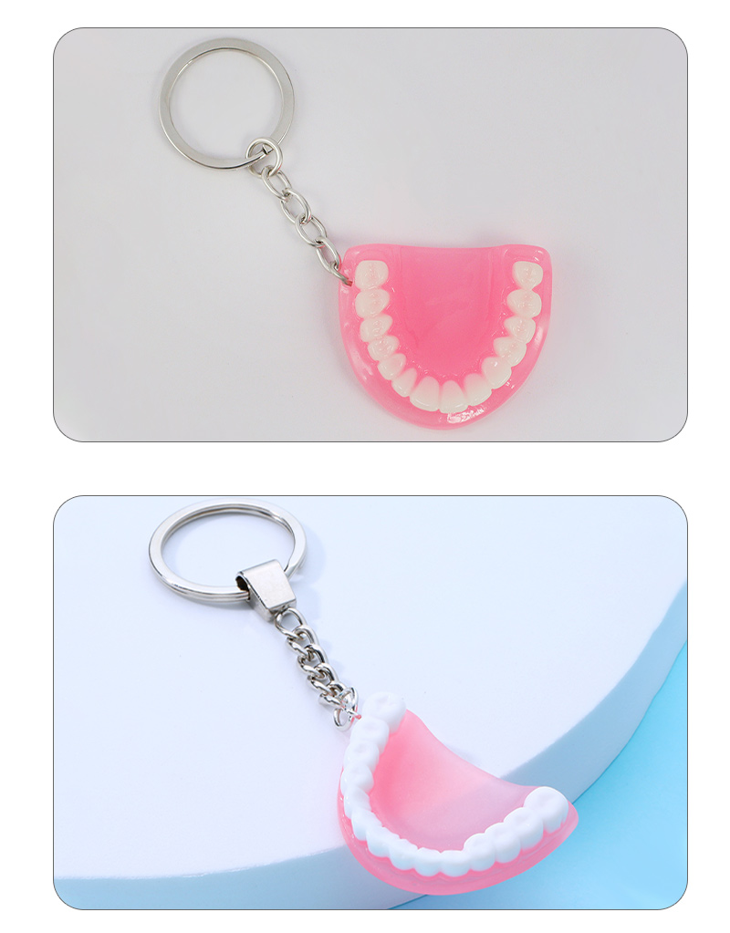 Funny Teeth Arylic Acrylic Bag Pendant Keychain display picture 5