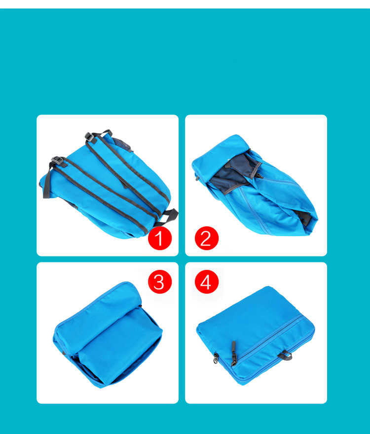 Mode Einfarbig Quadrat Reißverschluss Funktioneller Rucksack display picture 14