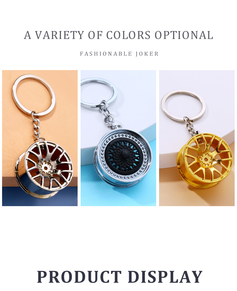 Cool Style Solid Color Alloy Shiny Metallic Plating Bag Pendant Keychain display picture 3