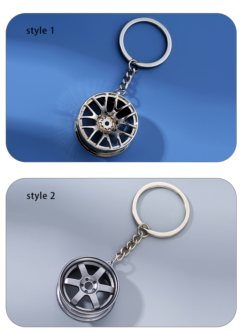 Cool Style Solid Color Alloy Shiny Metallic Plating Bag Pendant Keychain display picture 4