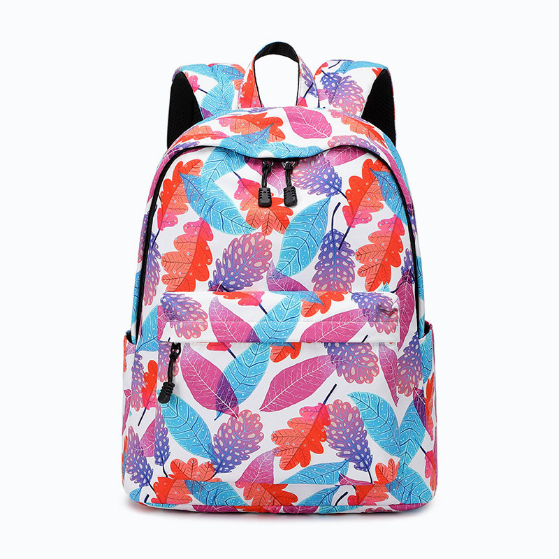 Fashion Ditsy Floral Square Zipper Functional Backpack display picture 3