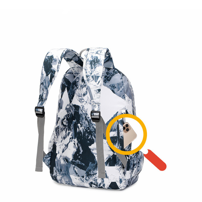 Fashion Printing Square Zipper Fashion Backpack display picture 1