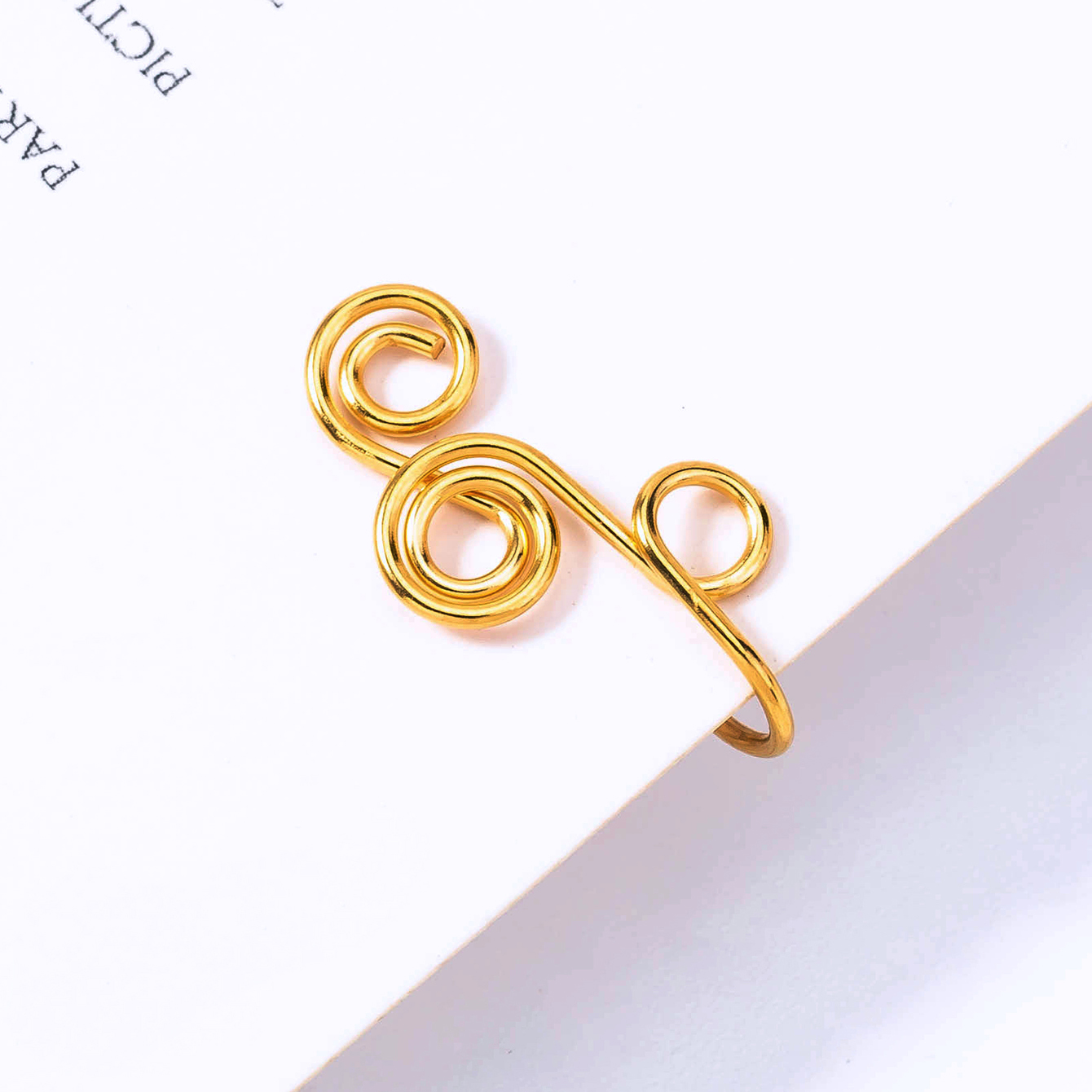 Simple Style Geometric Stainless Steel Plating Zircon Nose Ring 1 Piece display picture 13