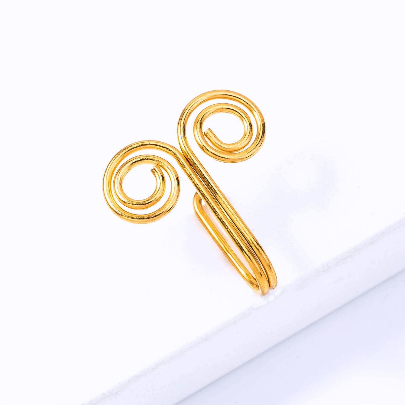 Simple Style Geometric Stainless Steel Plating Zircon Nose Ring 1 Piece display picture 17