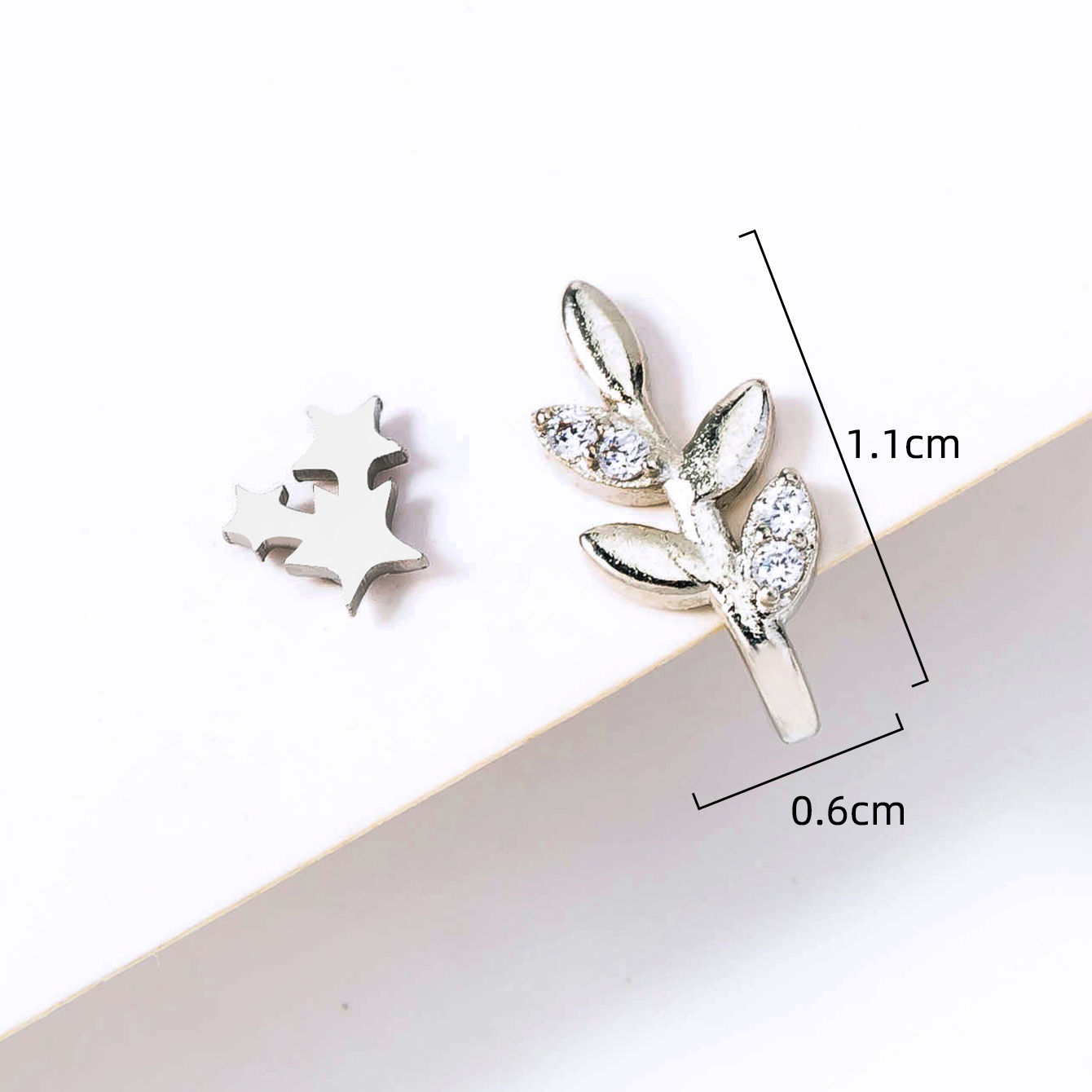 Simple Style Geometric Stainless Steel Plating Zircon Nose Ring 1 Piece display picture 20