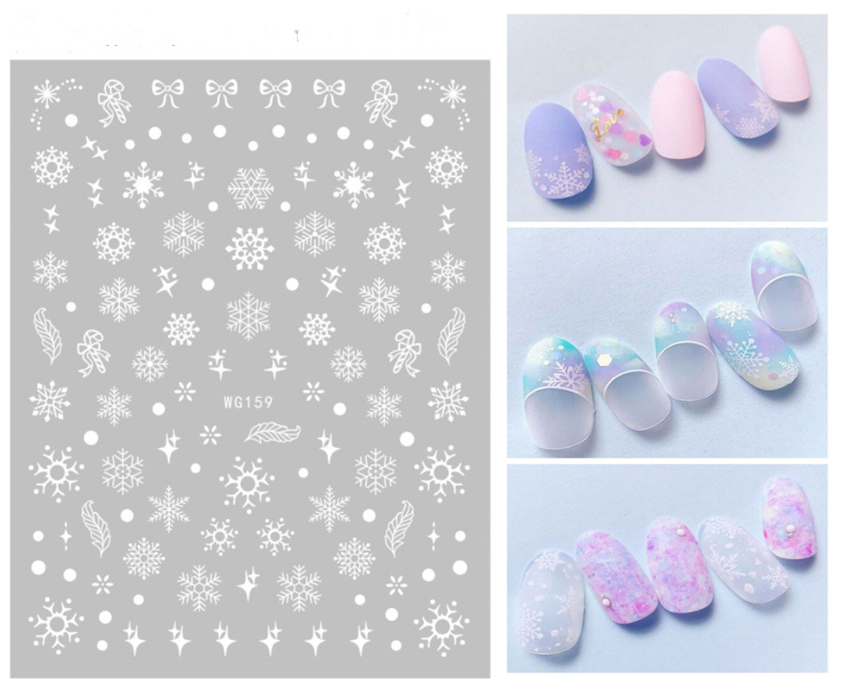 Cute Christmas Tree Snowflake Christmas Stickers Nail Decoration Accessories display picture 5