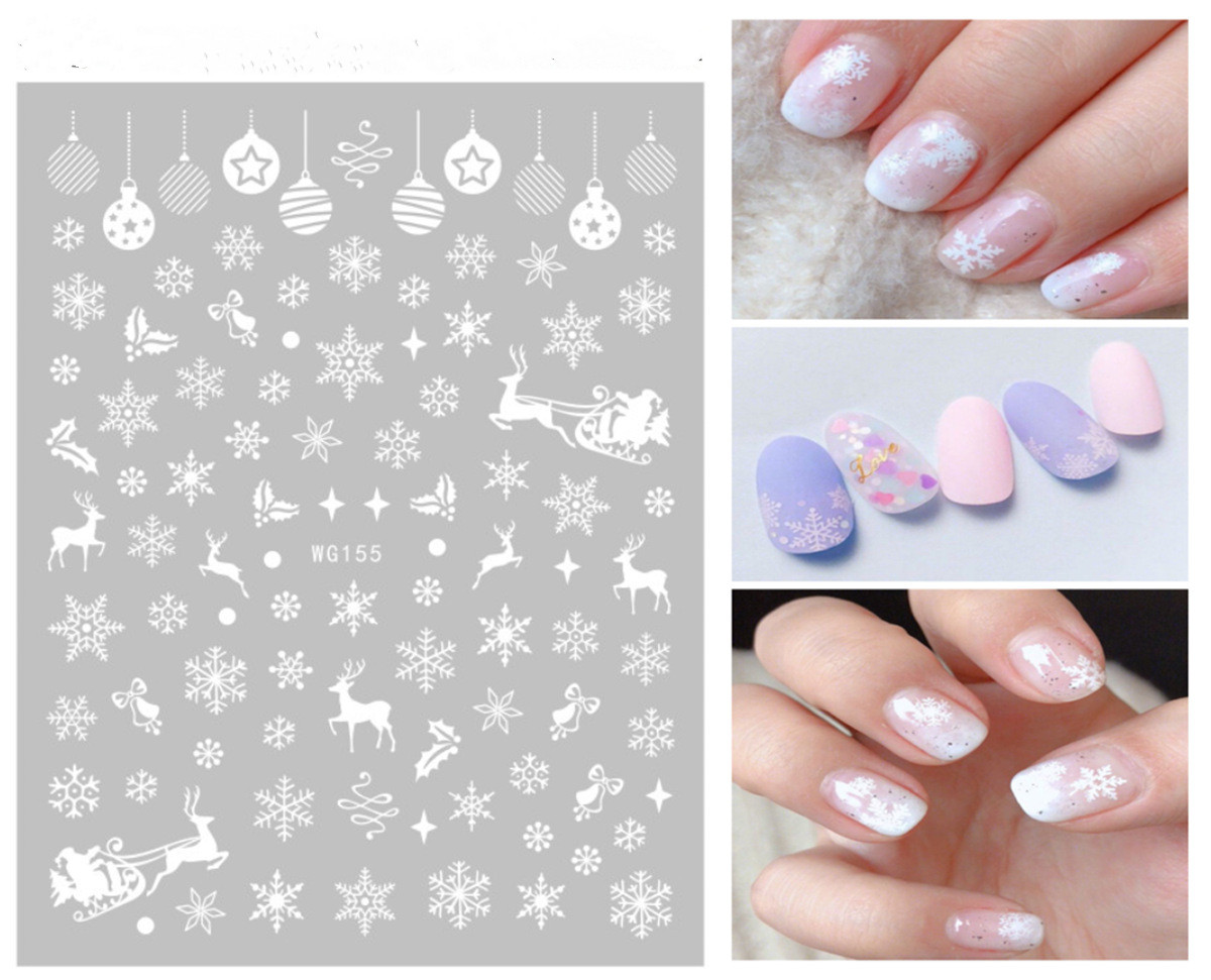 Cute Christmas Tree Snowflake Christmas Stickers Nail Decoration Accessories display picture 7