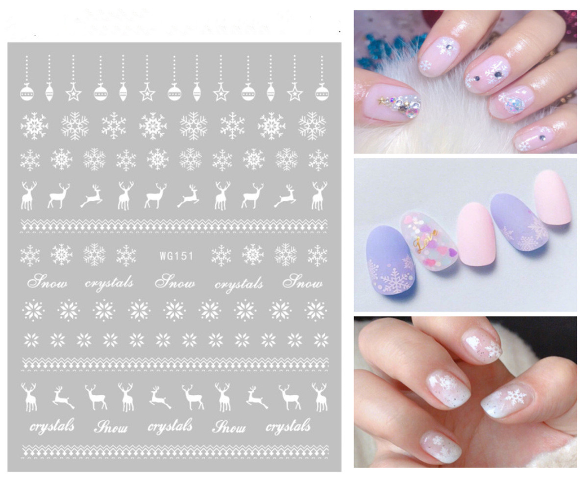 Cute Christmas Tree Snowflake Christmas Stickers Nail Decoration Accessories display picture 11