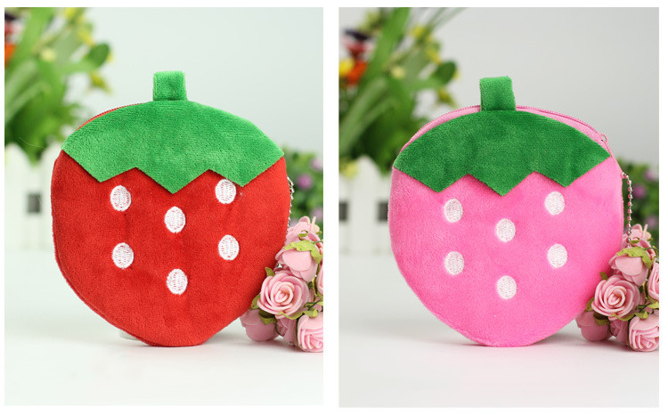 Kid's Fruit Plush Zipper Coin Purses display picture 2