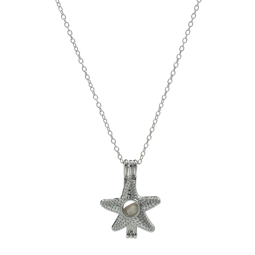 Fashion Tortoise Starfish Bear Alloy Plating Pearl Women's Pendant Necklace 1 Piece display picture 7