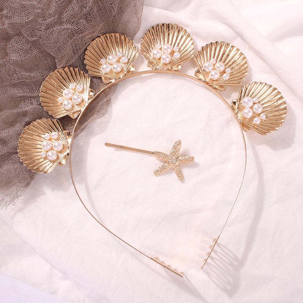 Creative Seaside Holiday Shell Alloy Headband Nhmd139762 display picture 6