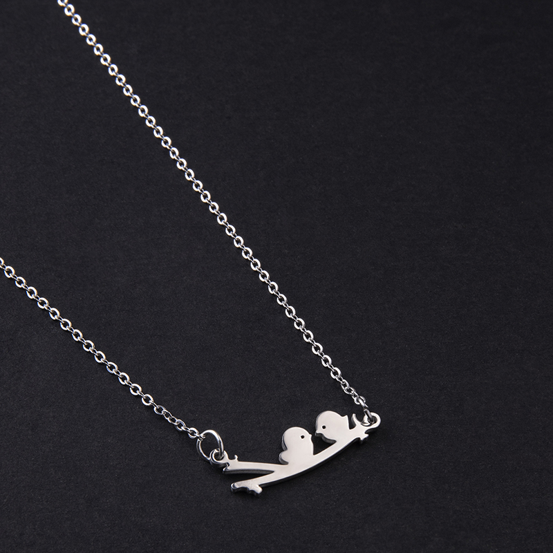 Simple Style Bird Stainless Steel Pendant Necklace Irregular Stainless Steel Necklaces 1 Piece display picture 3