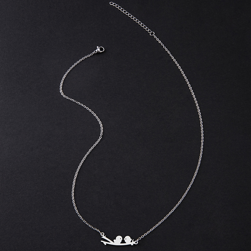 Simple Style Bird Stainless Steel Pendant Necklace Irregular Stainless Steel Necklaces 1 Piece display picture 6