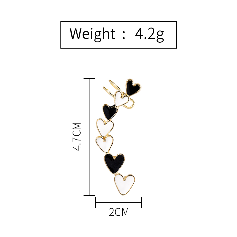 Fashion Heart Shape Alloy Women's Ear Clips 1 Piece display picture 2