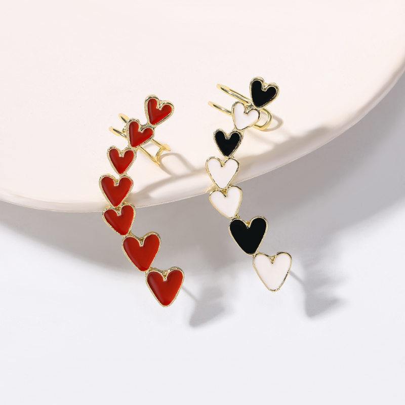 Fashion Heart Shape Alloy Women's Ear Clips 1 Piece display picture 3