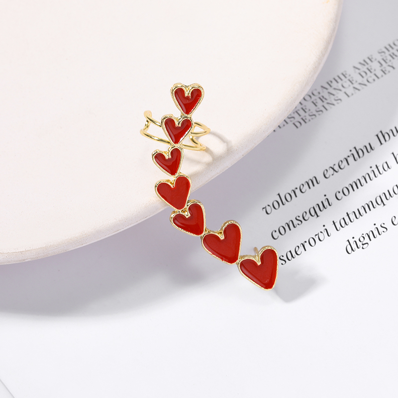 Fashion Heart Shape Alloy Women's Ear Clips 1 Piece display picture 6