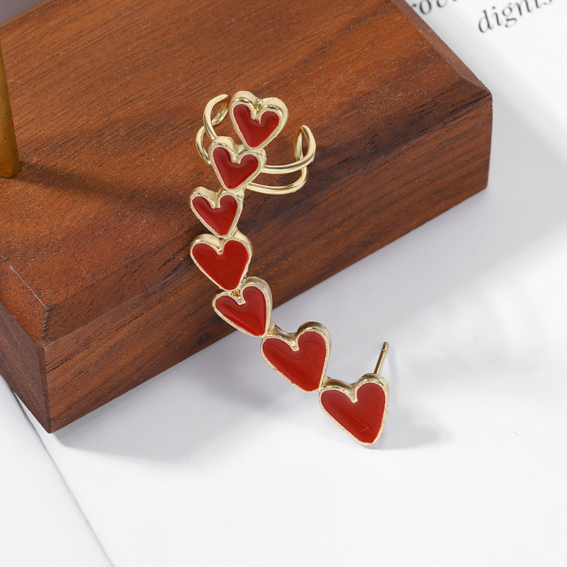 Fashion Heart Shape Alloy Women's Ear Clips 1 Piece display picture 7