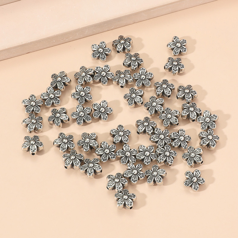 42 Pieces Alloy Flower Vintage Style display picture 1