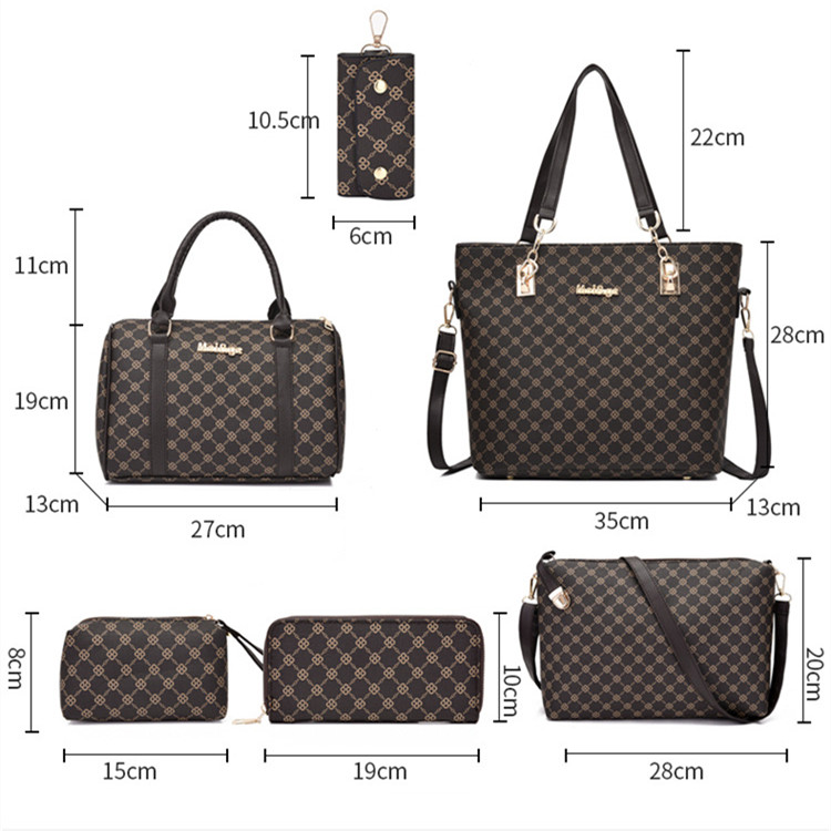 Women's Medium All Seasons Pu Leather Vintage Style Bag Sets display picture 3