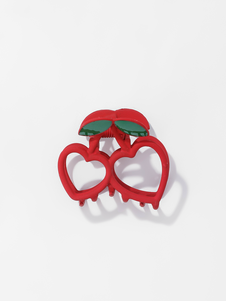 Sweet Cherry Alloy Hollow Out Hair Claws 1 Piece display picture 2